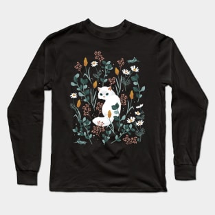 Cat in the meadow Long Sleeve T-Shirt